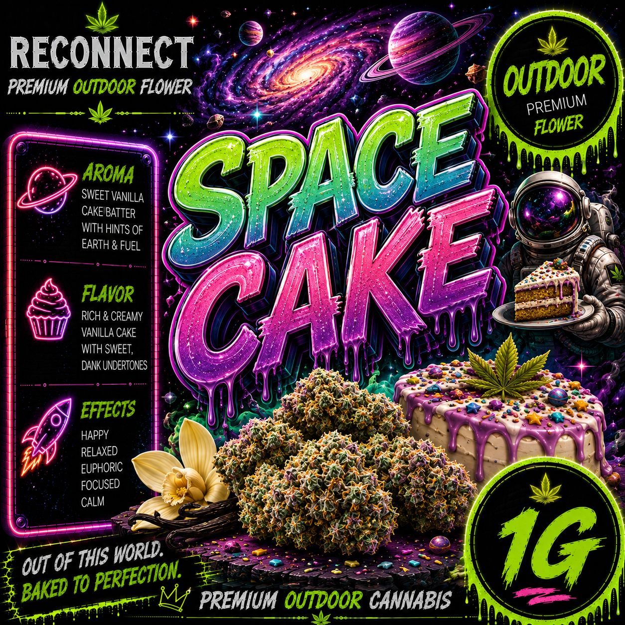 1G | Space Cake | Outdoor