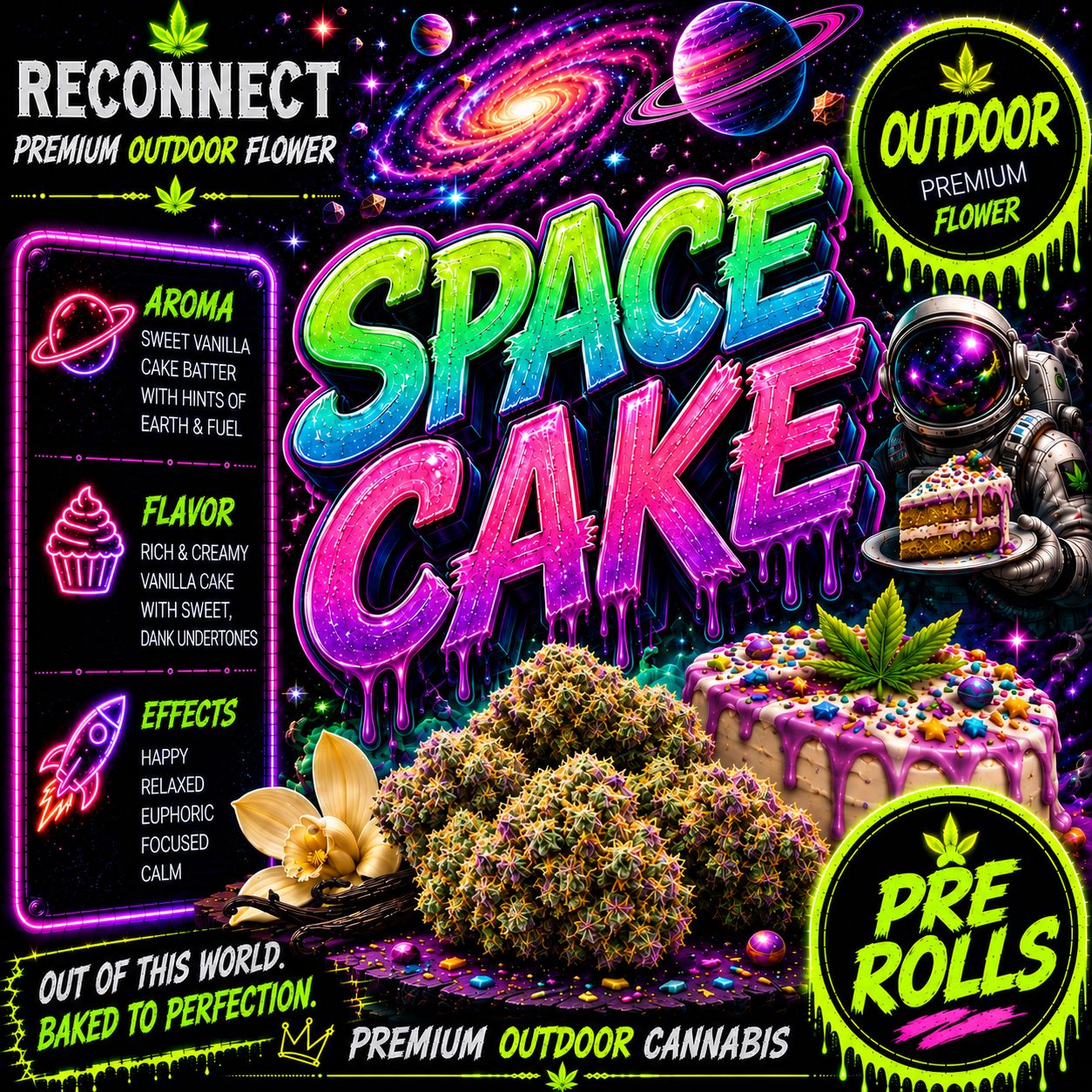 Pre Roll x 2 | Space Cake | Outdoor