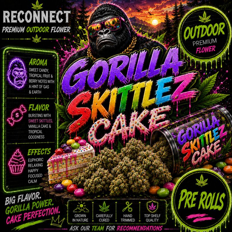 Pre roll x 2 | Gorilla skittlez cake | Outdoor