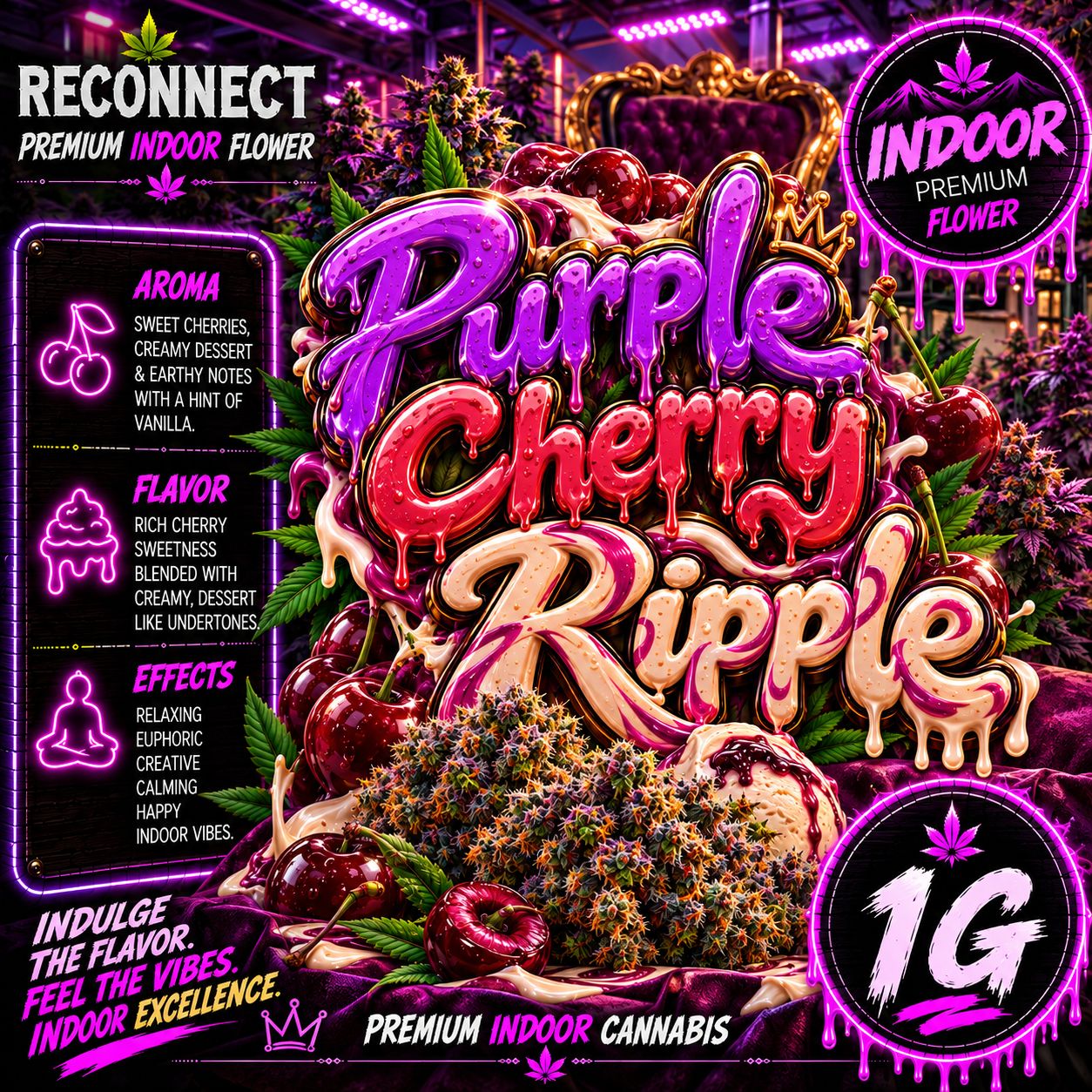 1g | Purple Cherry Ripple | Indoor