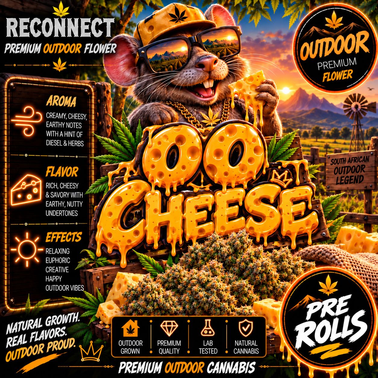 Pre roll x 2 | 00 Cheese | Outdoor