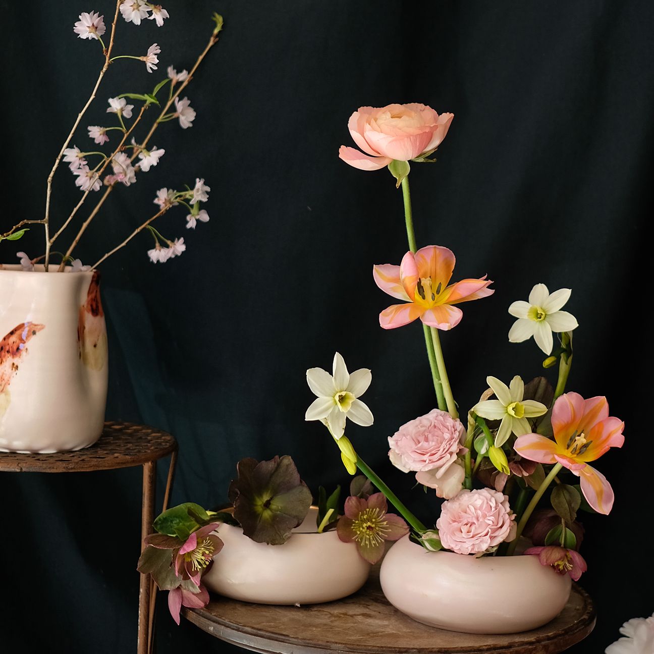 NEW Made You Look Ceramics IKEBANA style VASE ARRANGEMENTS
