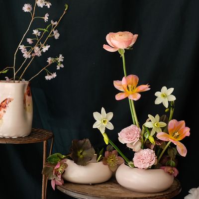 NEW Made You Look Ceramics IKEBANA style VASE ARRANGEMENTS