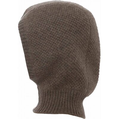 Zwillingsherz 100% Cashmere Neck Beanie "Inuit" taupe