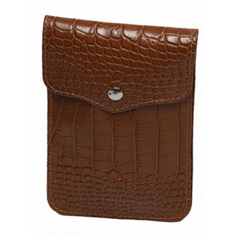 Zwillingsherz Smartphone-Tasche cognac