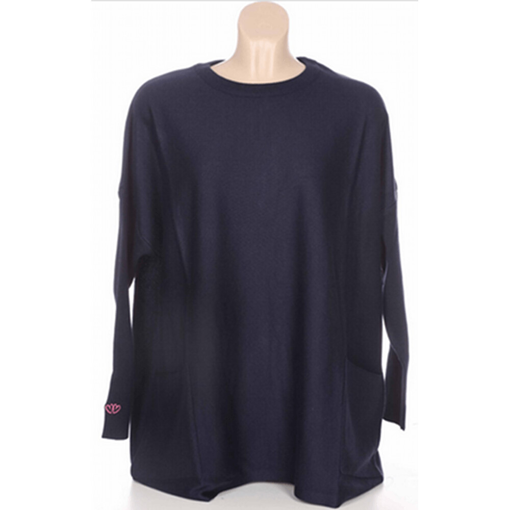 Zwillingsherz Pullover Oversized navy