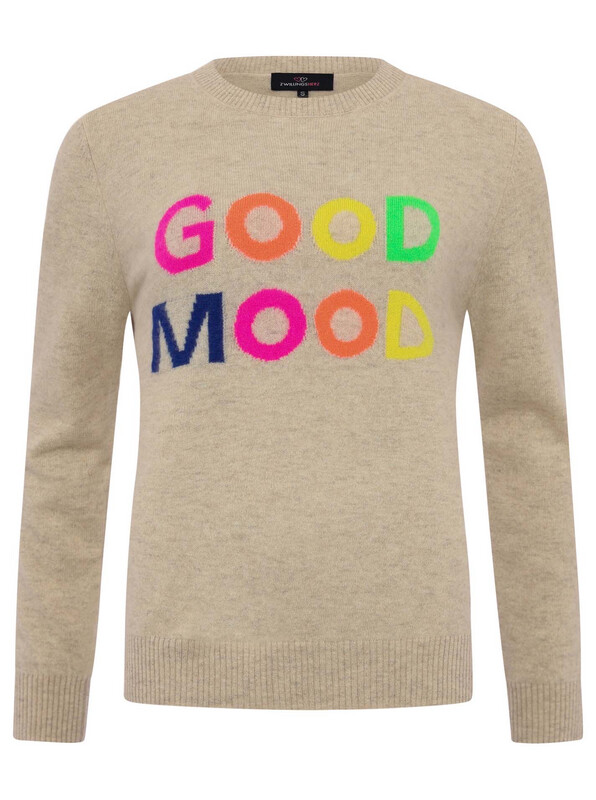 💕 Zwillingsherz 100% CASHMERE Pullover GOOD MOOD beige 💕 Zwillingsherz 100% CASHMERE Pullover GOOD MOOD beige