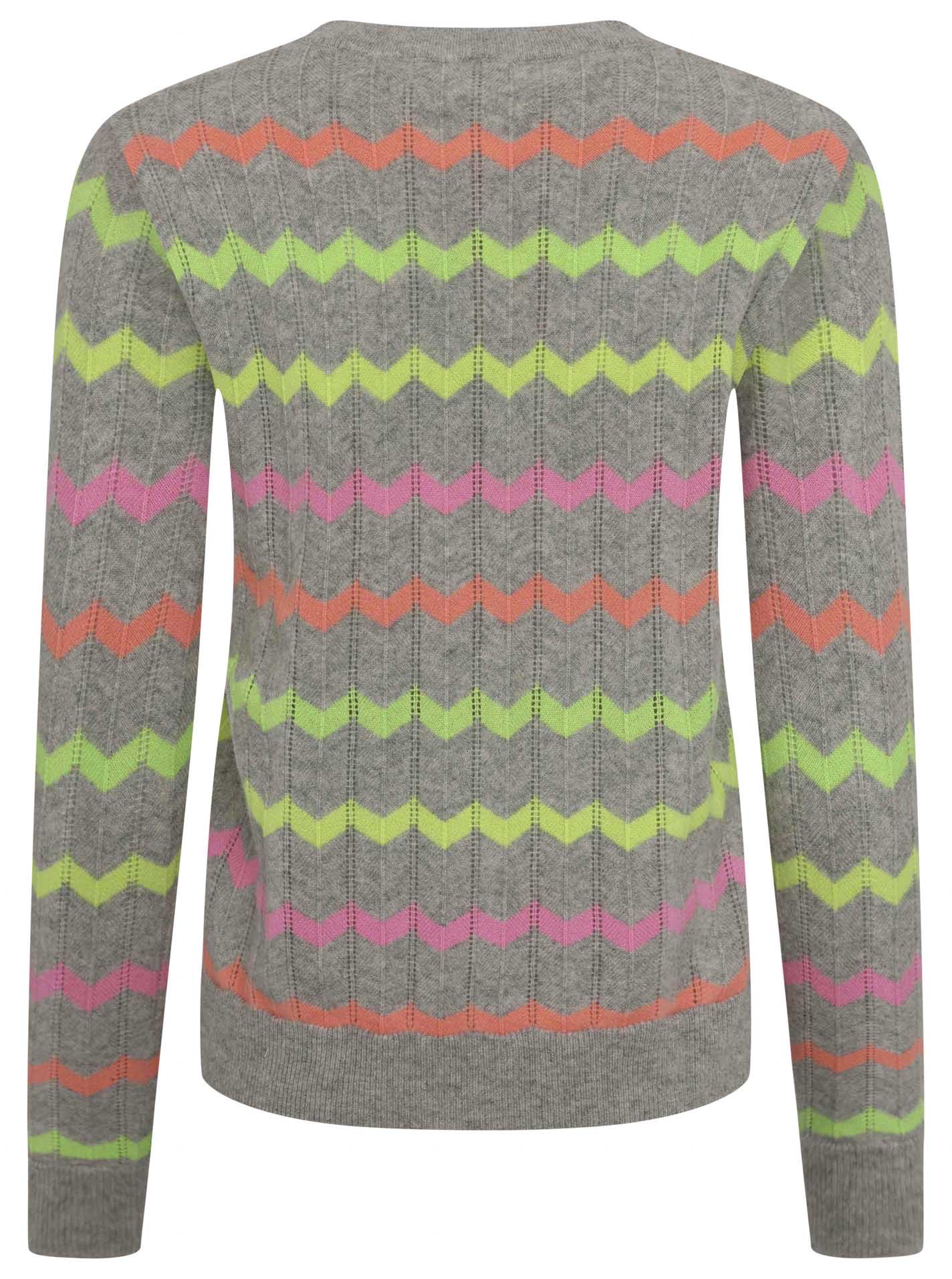 ? Zwillingsherz Pullover 100% Cashmere ZICK ZACK grau