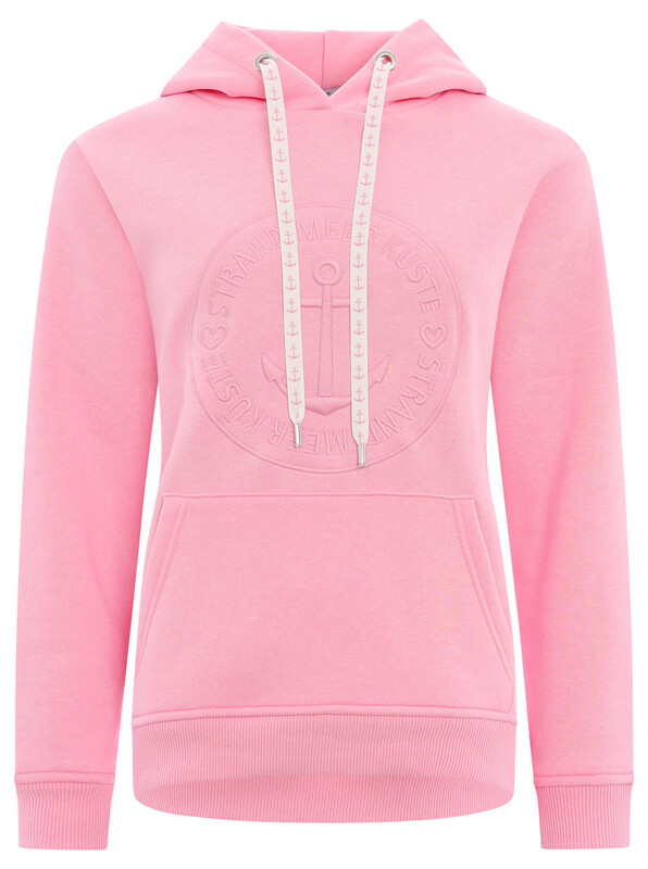 ? Zwillingsherz Hoodie BW ? Zwillingsherz Hoodie BW "Strand Meer Küste" rosa