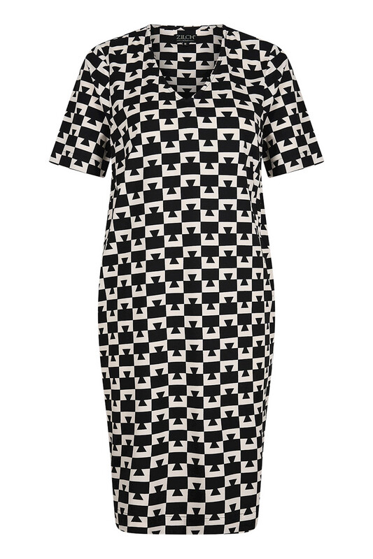 Zilch Kleid schwarz/weiss