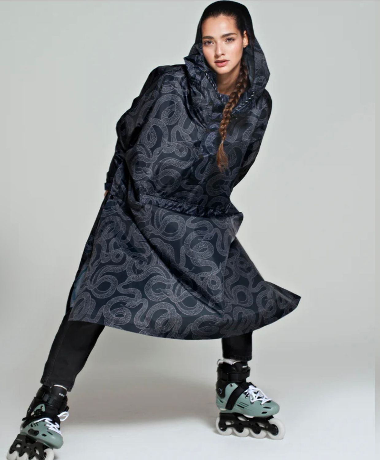 RAINKISS Snakes in the Rain — Rain Poncho