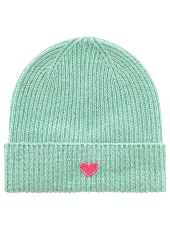 ? Zwillingsherz 100% Cashmere Grobstrick Mütze ? Zwillingsherz 100% Cashmere Grobstrick Mütze "Herz" salbei