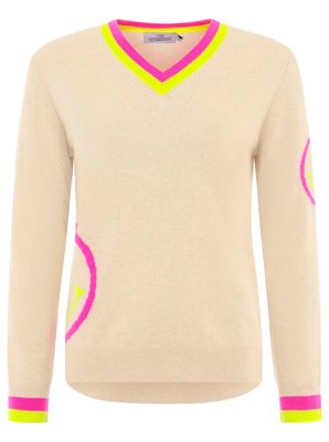 💕 Zwillingsherz Pullover Neon Smile beige 💕 Zwillingsherz Pullover Neon Smile beige