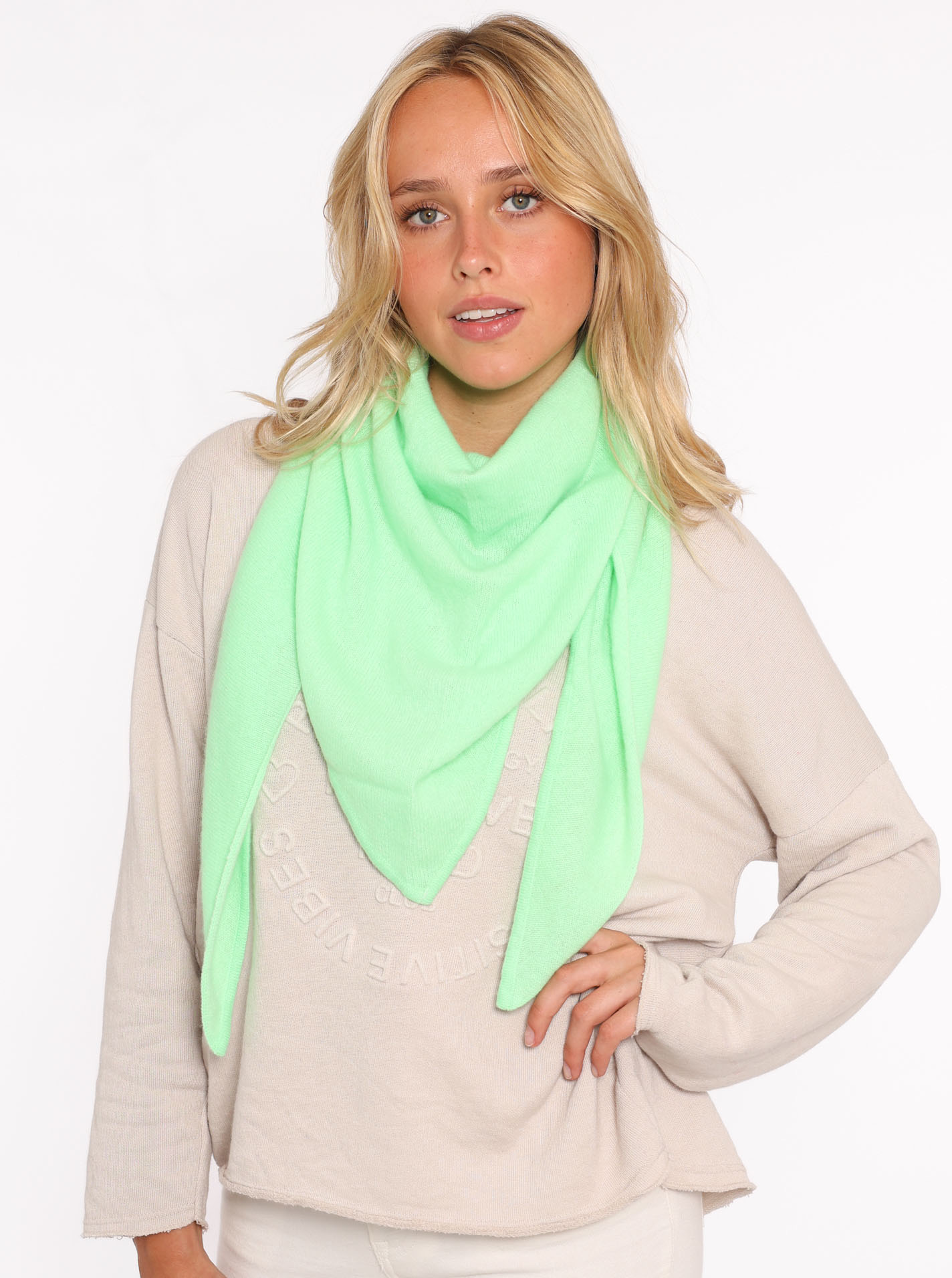 ? Zwillingsherz 100% Kaschmir Dreieckstuch 