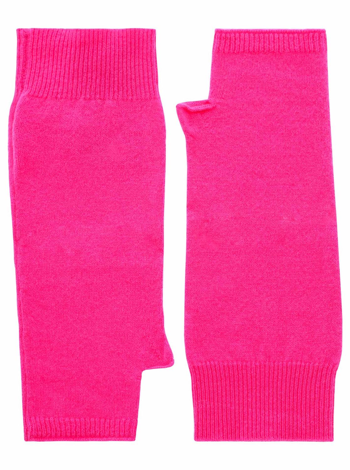 Zwillingsherz Stulpen 100% CASHMERE neonpink