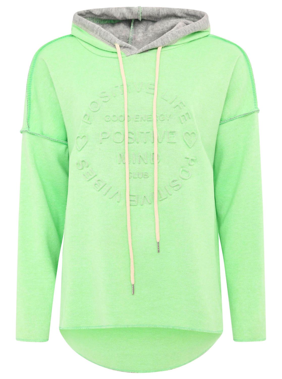 ? Zwillingsherz Hoodie neongrün 