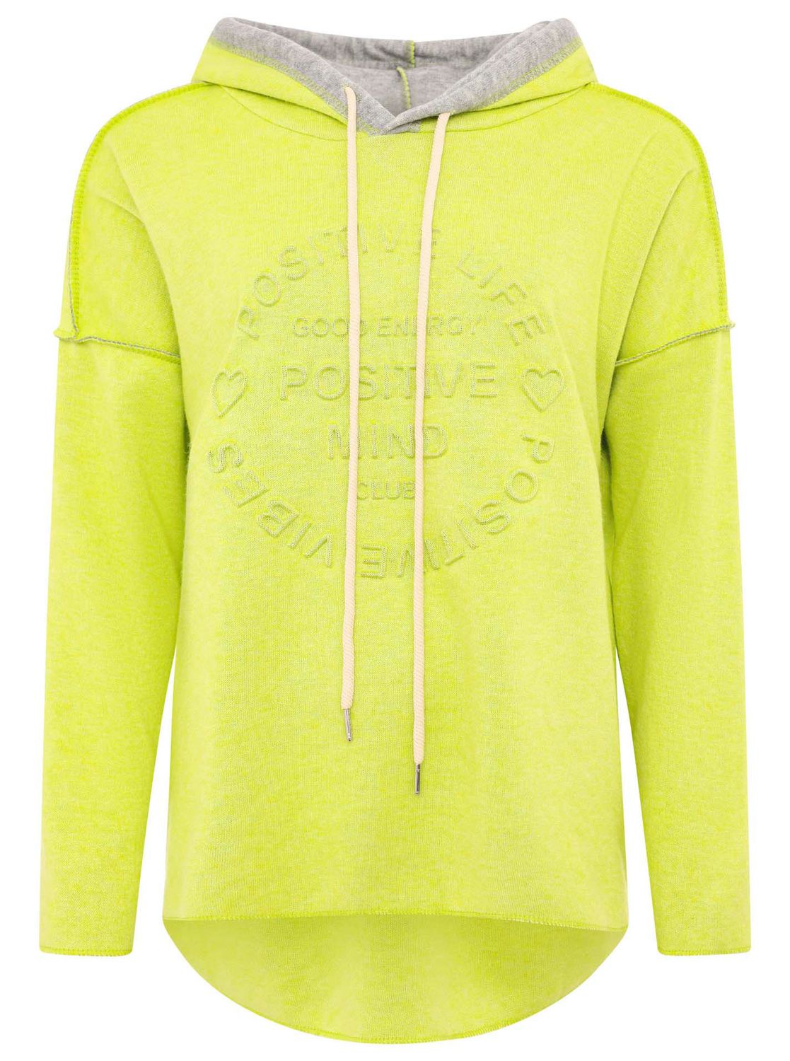 ? Zwillingsherz Hoodie lime