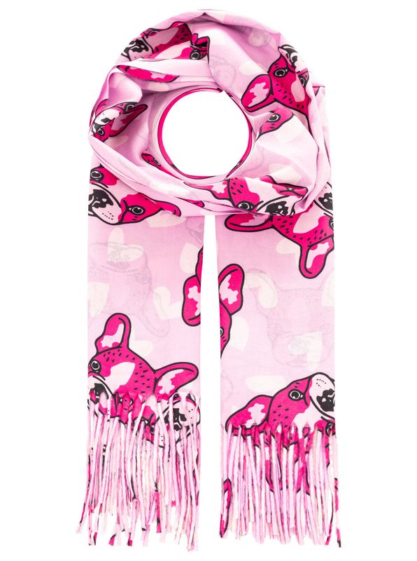 ? Zwillingsherz Winterschal Digital Print ? Zwillingsherz Winterschal Digital Print "Frenchie Love"