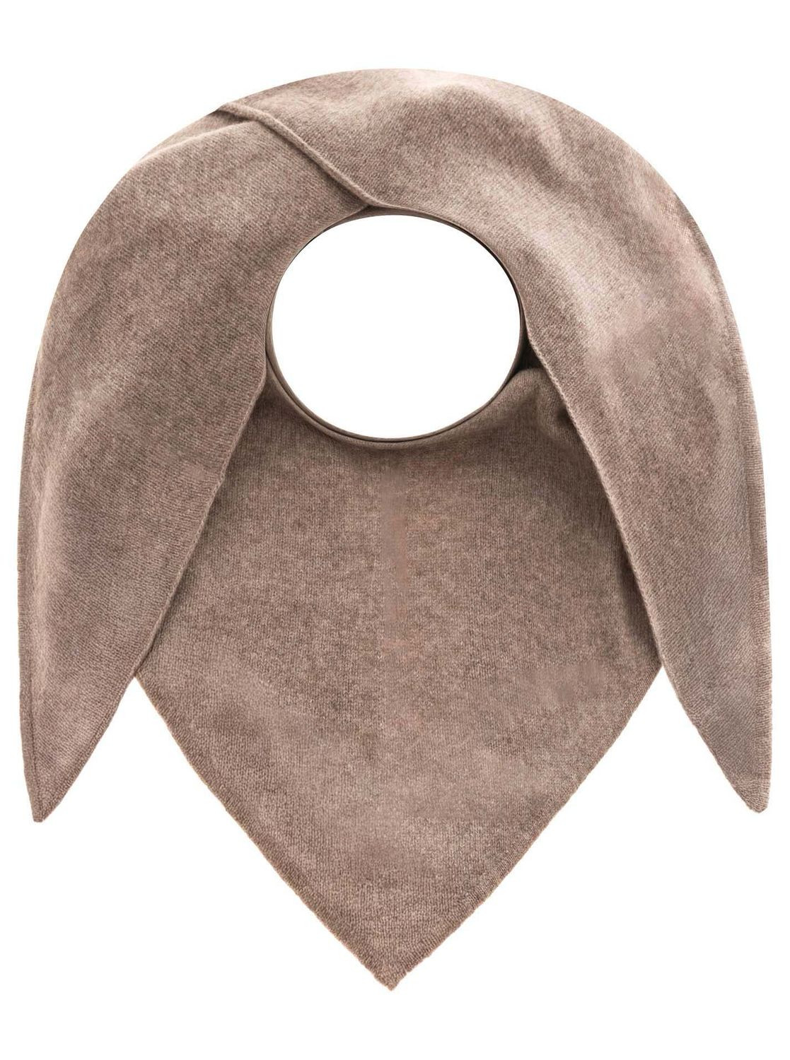 ? Zwillingsherz 100% Kaschmir Dreieckstuch "Uni" taupe