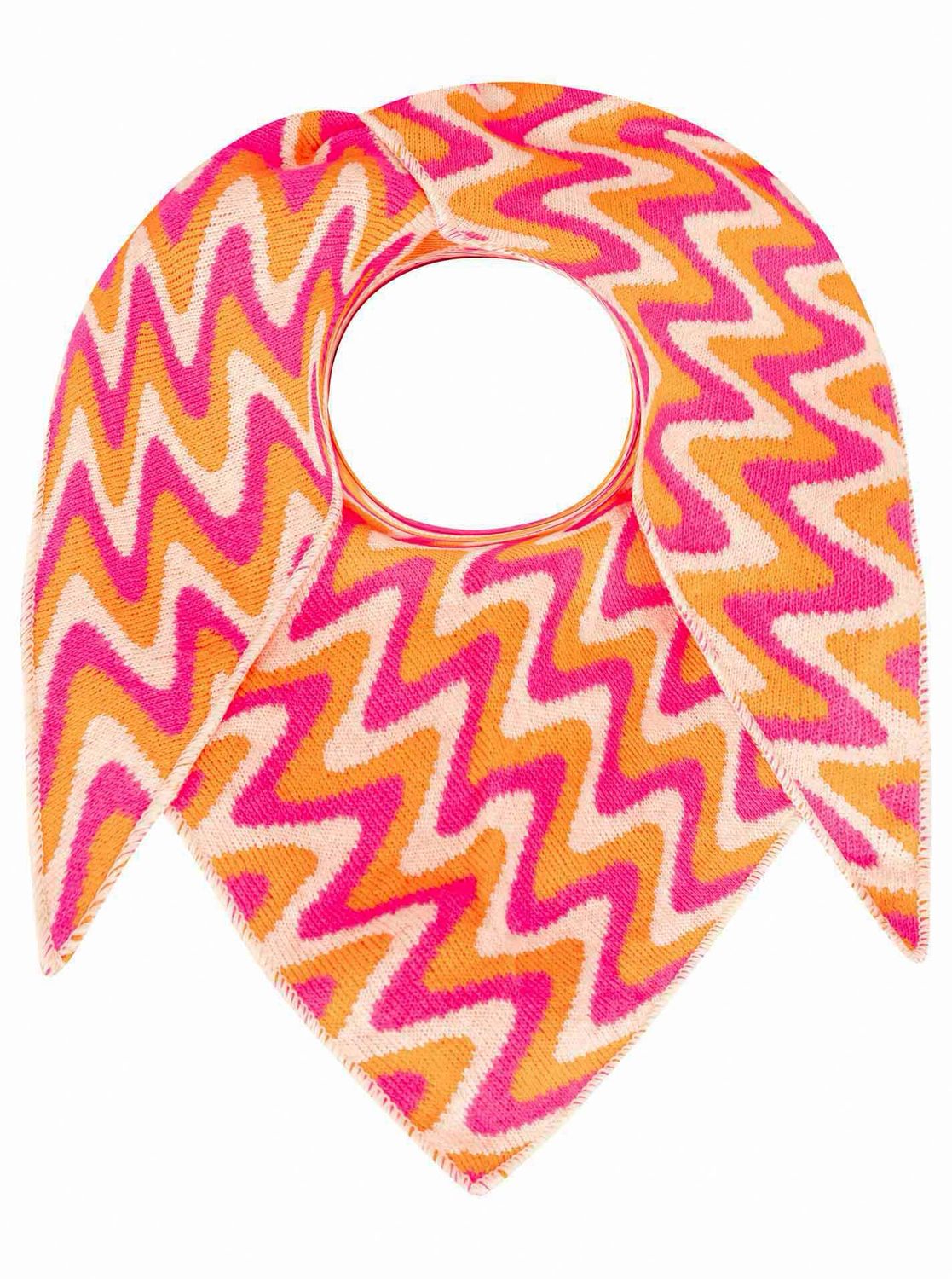 ? Zwillingsherz Dreieckstuch „Winter Waves“ pink