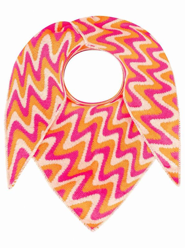 ? Zwillingsherz Dreieckstuch „Winter Waves“ pink