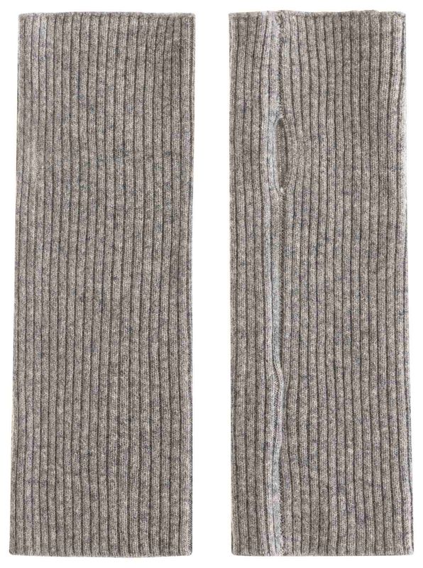 ? Zwillingsherz Stulpen 100% Cashmere grau