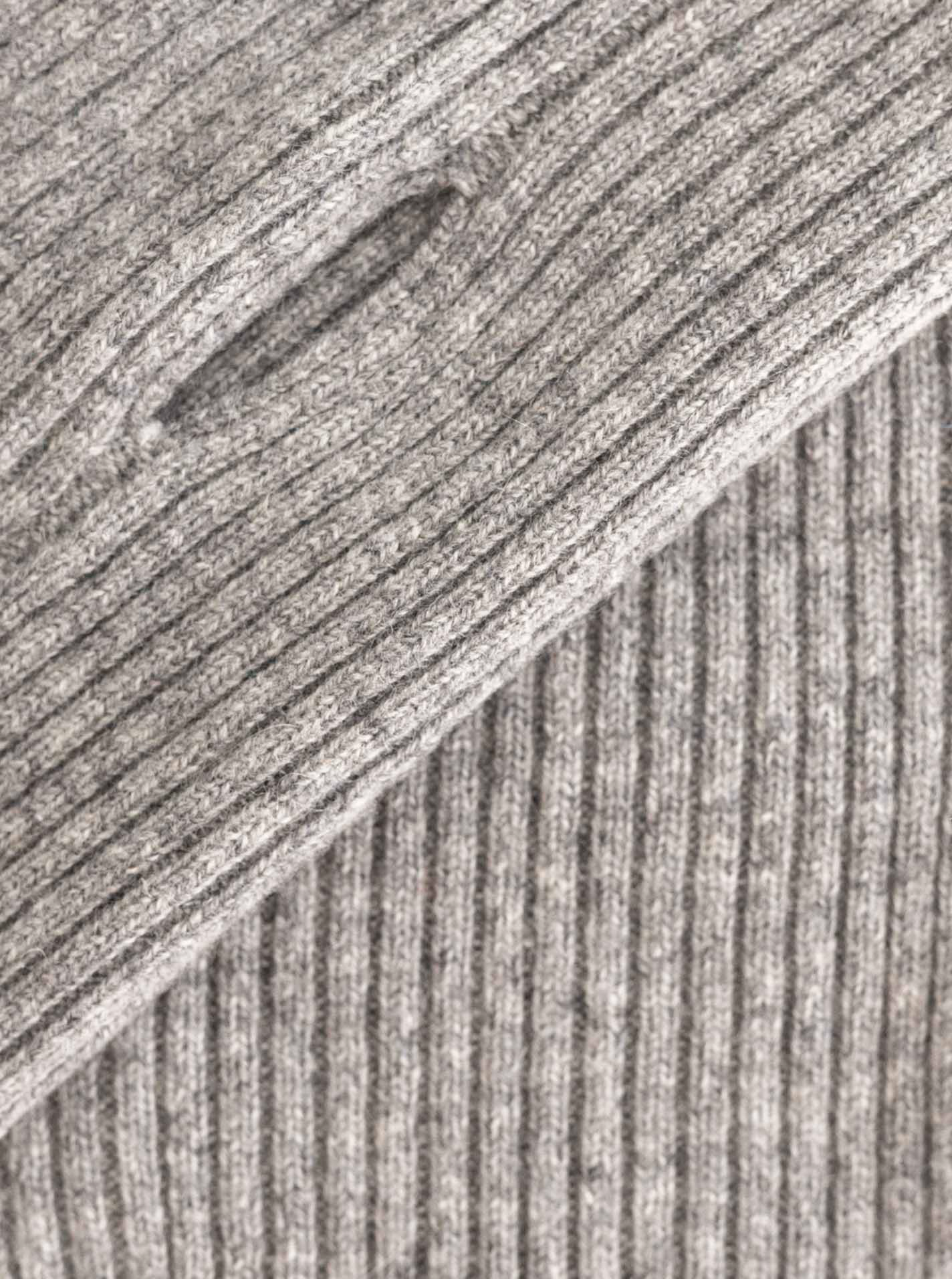 ? Zwillingsherz Stulpen 100% Cashmere grau