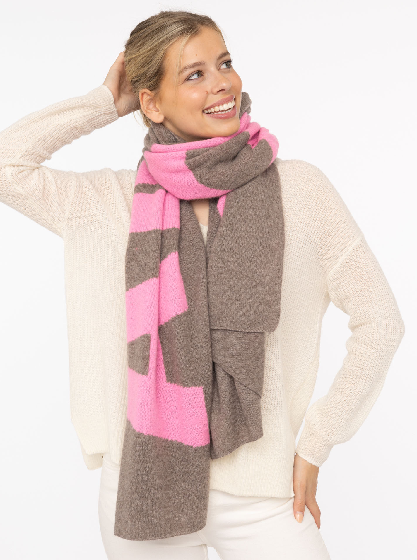 ? Zwillingsherz Schal AMOUR 100% Cashmere taupe