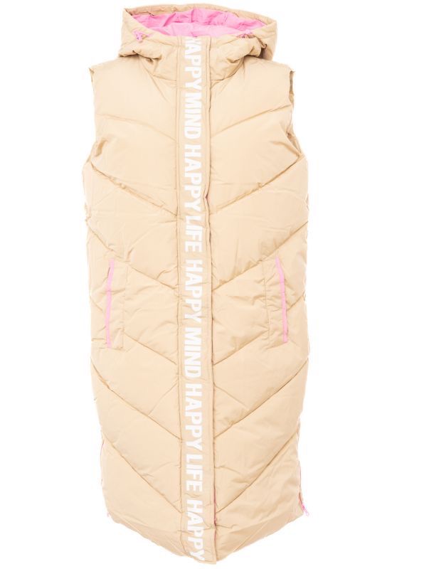 ? Zwillingsherz Steppweste HAPPY MIND beige ? Zwillingsherz Steppweste HAPPY MIND beige