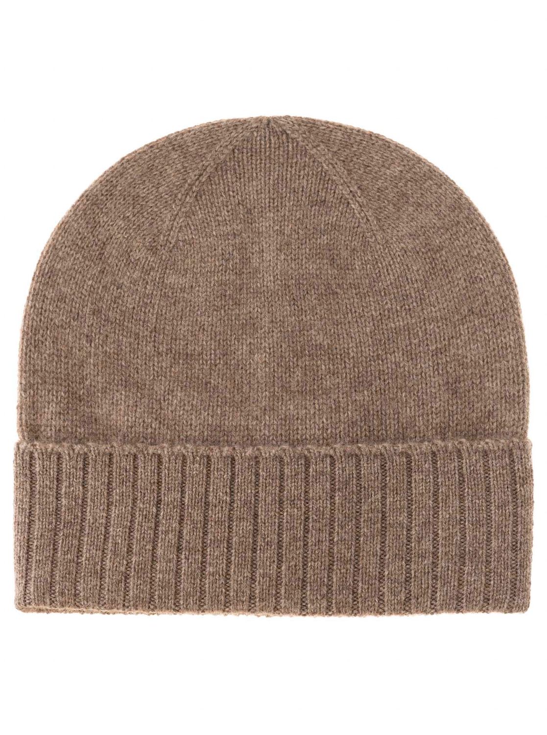 ? Zwillingsherz Mütze 100% CASHMERE gerippter Umschlag taupe ? Zwillingsherz Mütze 100% CASHMERE gerippter Umschlag taupe