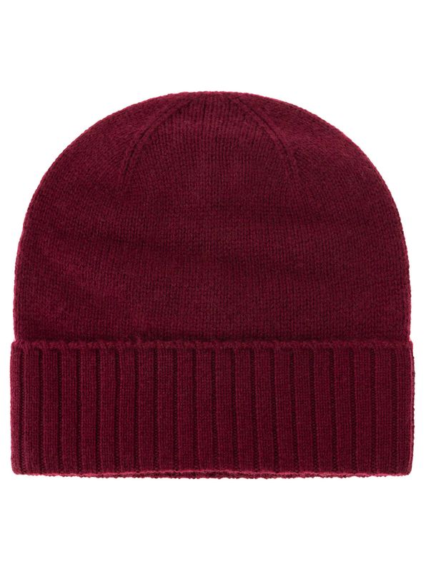 ? Zwillingsherz Mütze 100% CASHMERE gerippter Umschlag bordeaux  ? Zwillingsherz Mütze 100% CASHMERE gerippter Umschlag bordeaux