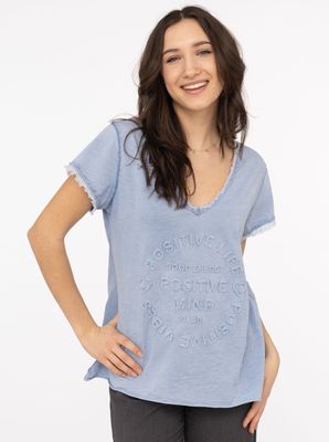 ? Zwillingsherz Shirt „Postive Minds“ hellblau ? Zwillingsherz Shirt „Postive Minds“ hellblau