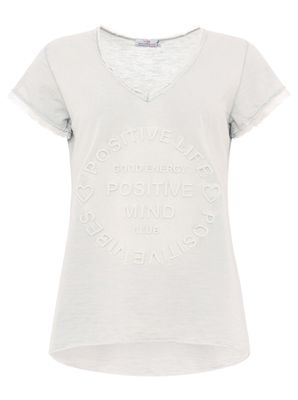 ? Zwillingsherz Shirt „Postive Minds“ hellgrau ? Zwillingsherz Shirt „Postive Minds“ hellgrau