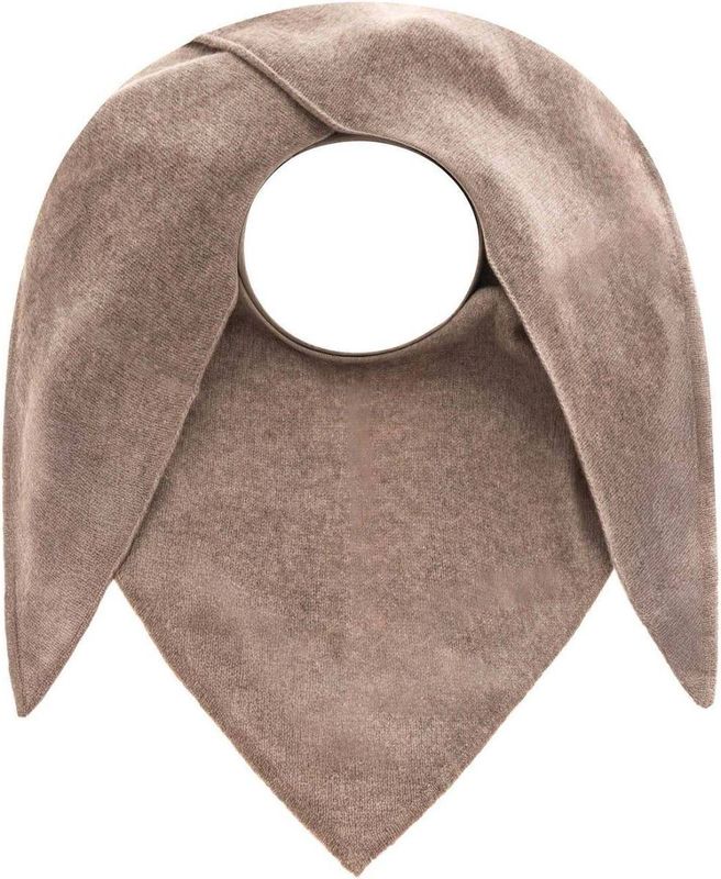 ? Zwillingsherz 100% Kaschmir Dreieckstuch "Uni" taupe