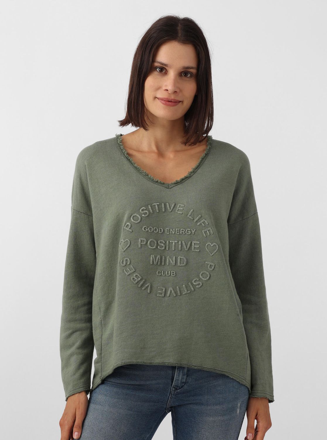 ? Zwillingsherz Shirt Positive Minds Khaki