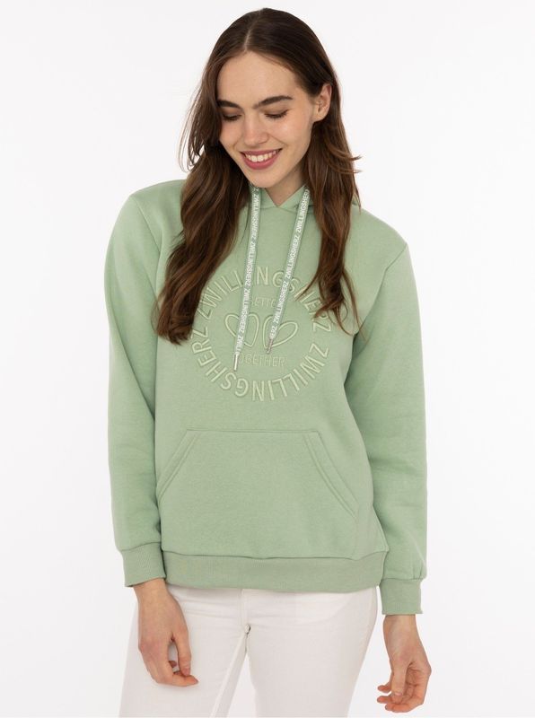 ? Zwillingsherz Hoodie salbei ? Zwillingsherz Hoodie salbei