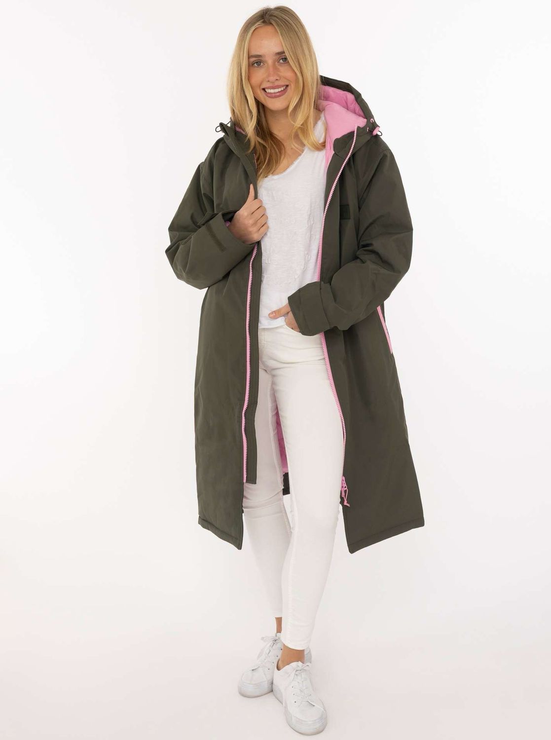 ? Zwillingsherz Oversized Windjacke Summer Khaki