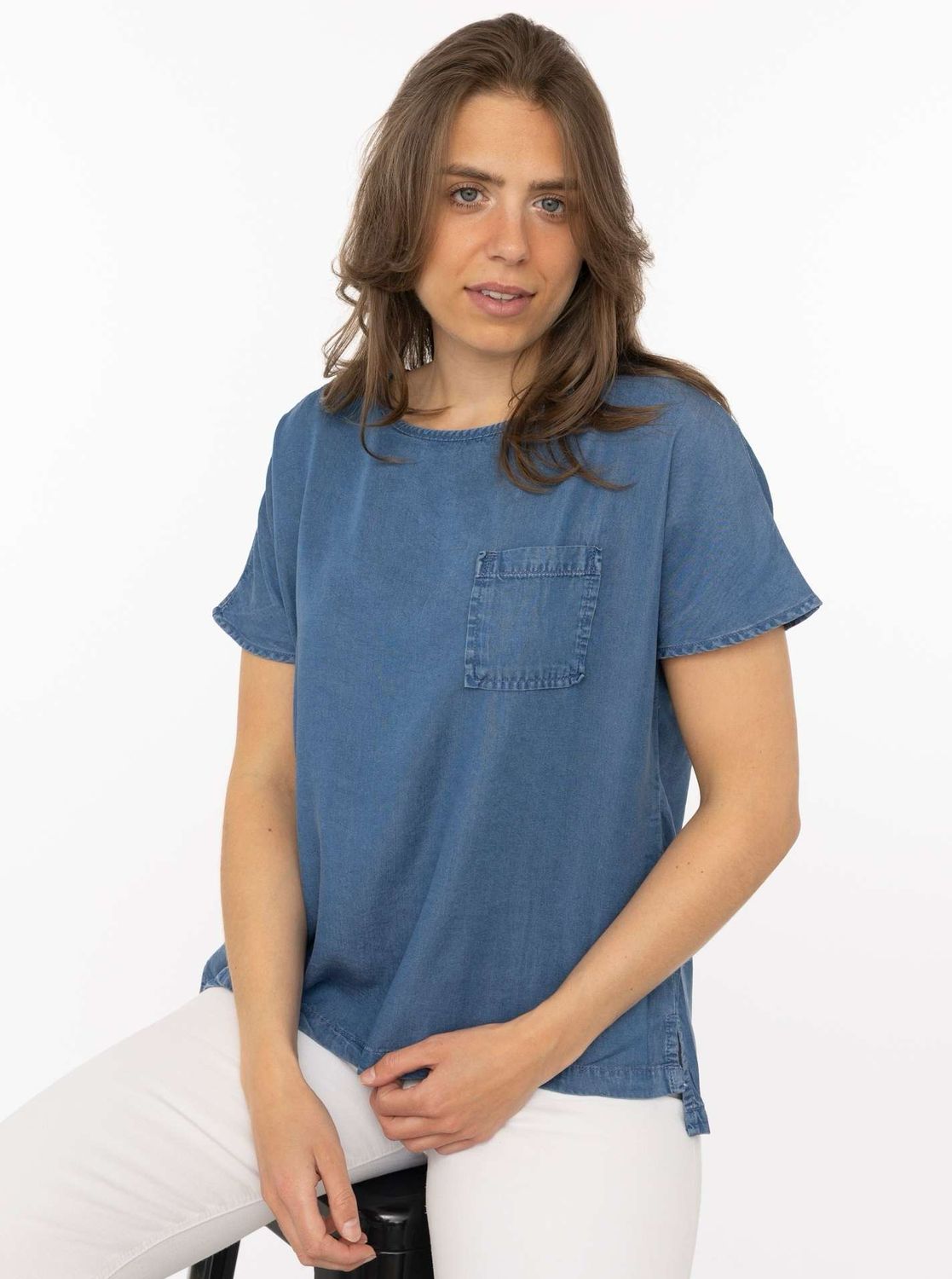 ? Zwillingsherz Bluse Lyocell Jeans