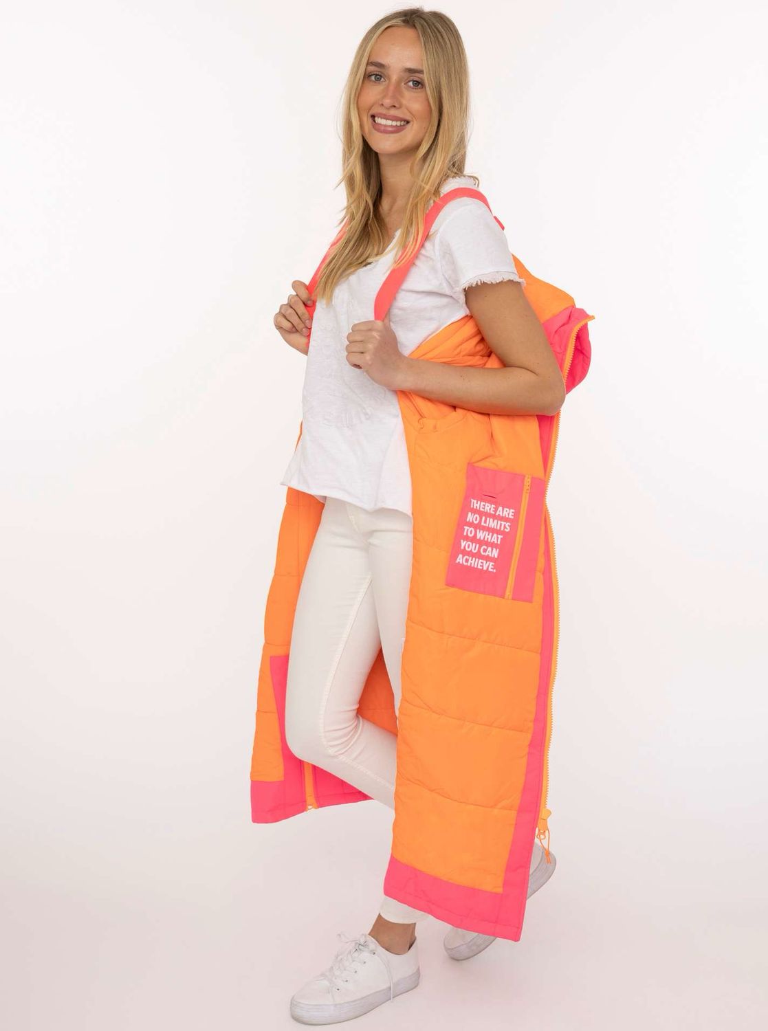 ? Zwillingsherz Oversized Windjacke Summer neonpink