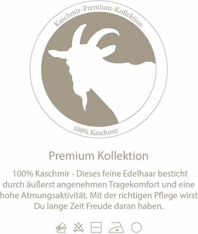 ? Zwillingsherz 100% Cashmere Mütze "Rippe Umschlag" schwarz