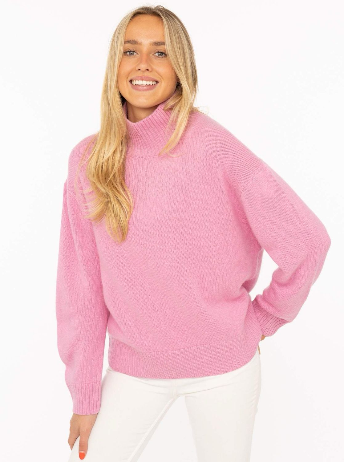 ? Zwillingsherz Pullover 100% Cashmere BOLD Rosa ? Zwillingsherz Pullover 100% Cashmere BOLD Rosa