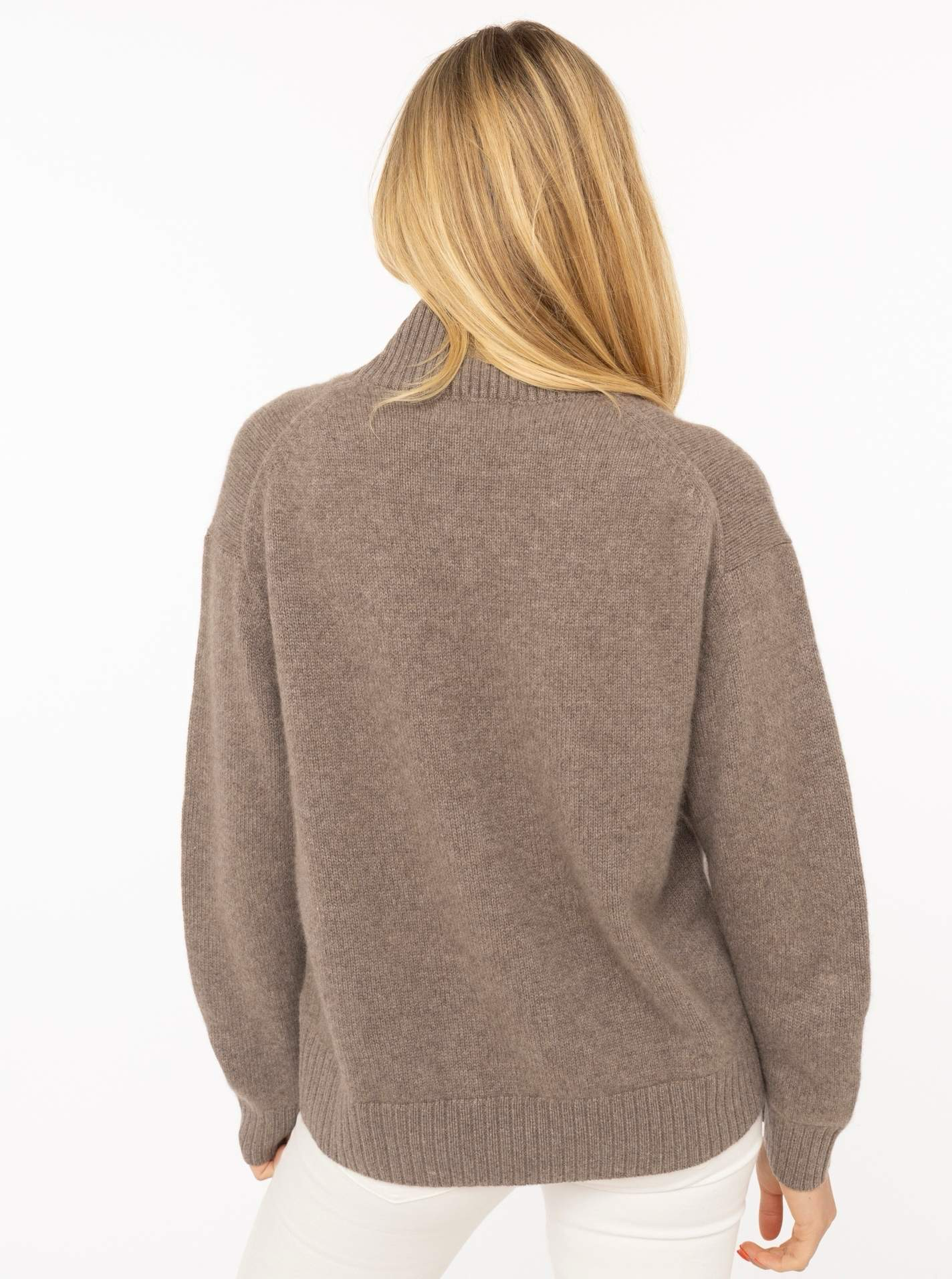 ? Zwillingsherz Pullover 100% Cashmere BOLD TAUPE