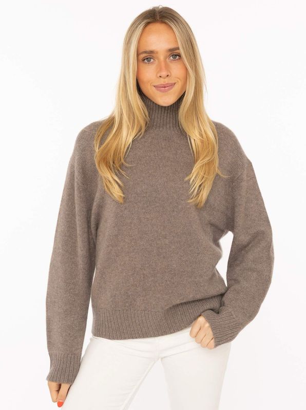 ? Zwillingsherz Pullover 100% Cashmere BOLD TAUPE ? Zwillingsherz Pullover 100% Cashmere BOLD TAUPE