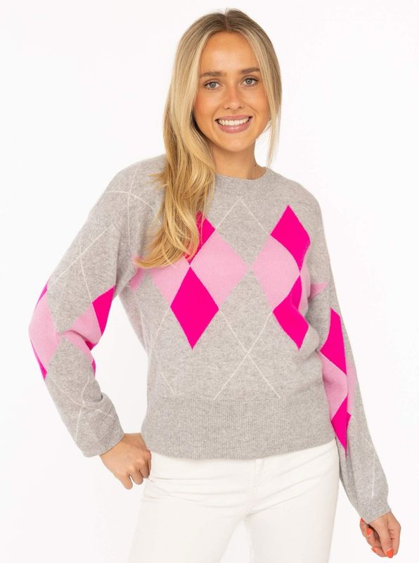 ? Zwillingsherz Pullover 100% Cashmere Lovely Argyle ? Zwillingsherz Pullover 100% Cashmere Lovely Argyle