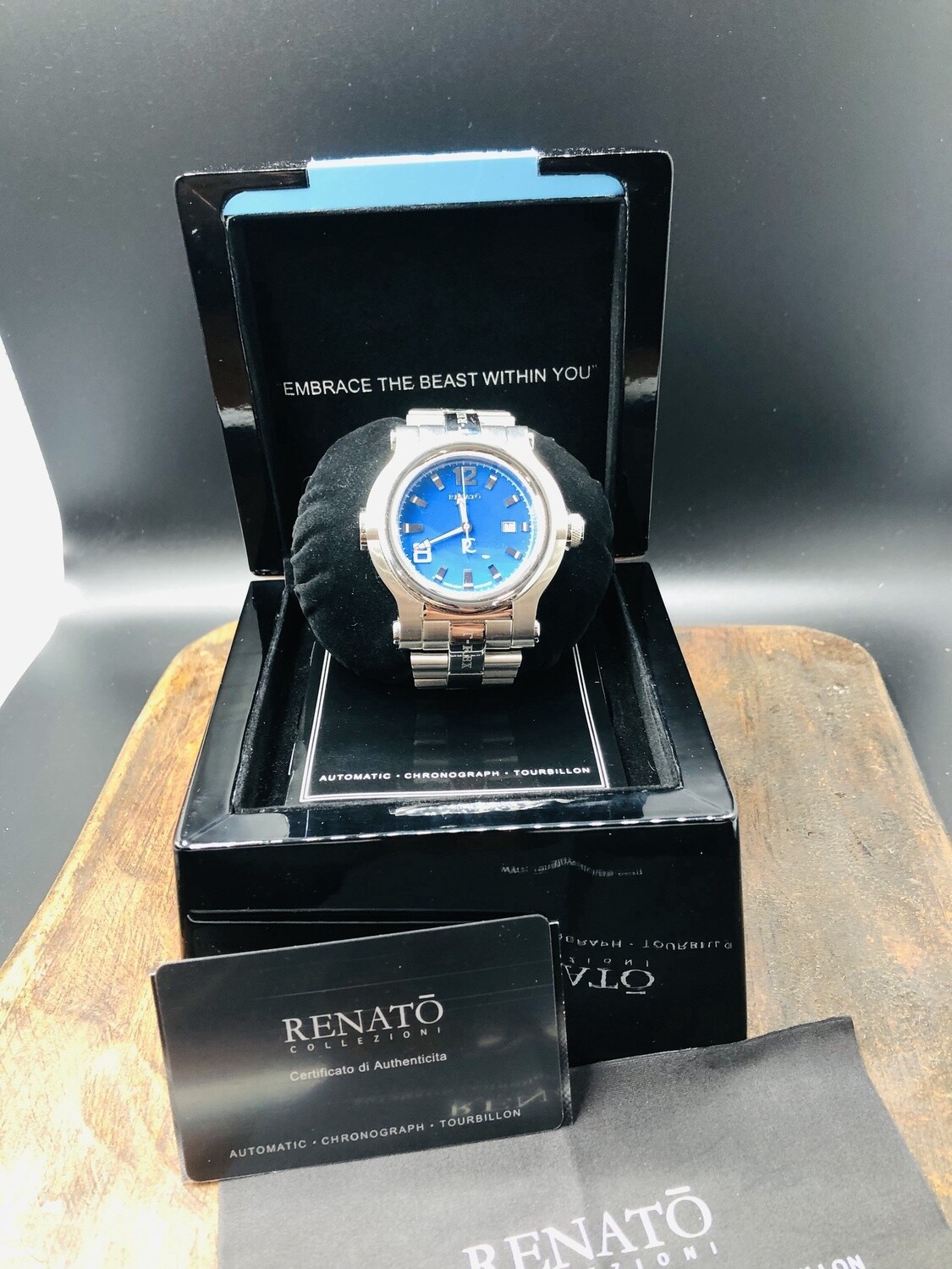Renato Limited Edition T-Rex Swiss Quartz Steel Bracelet Watch (2223)