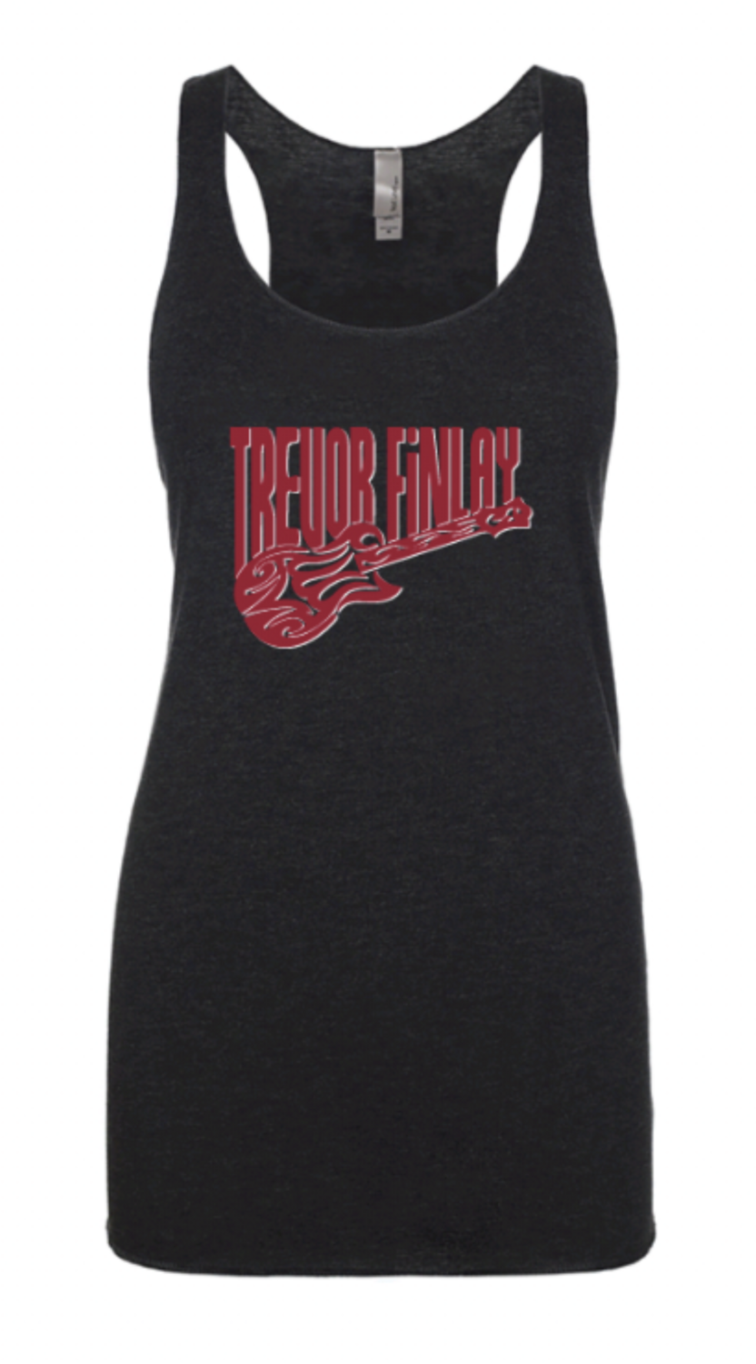 Ladies Tank TREVOR FINLAY Dark Red Logo