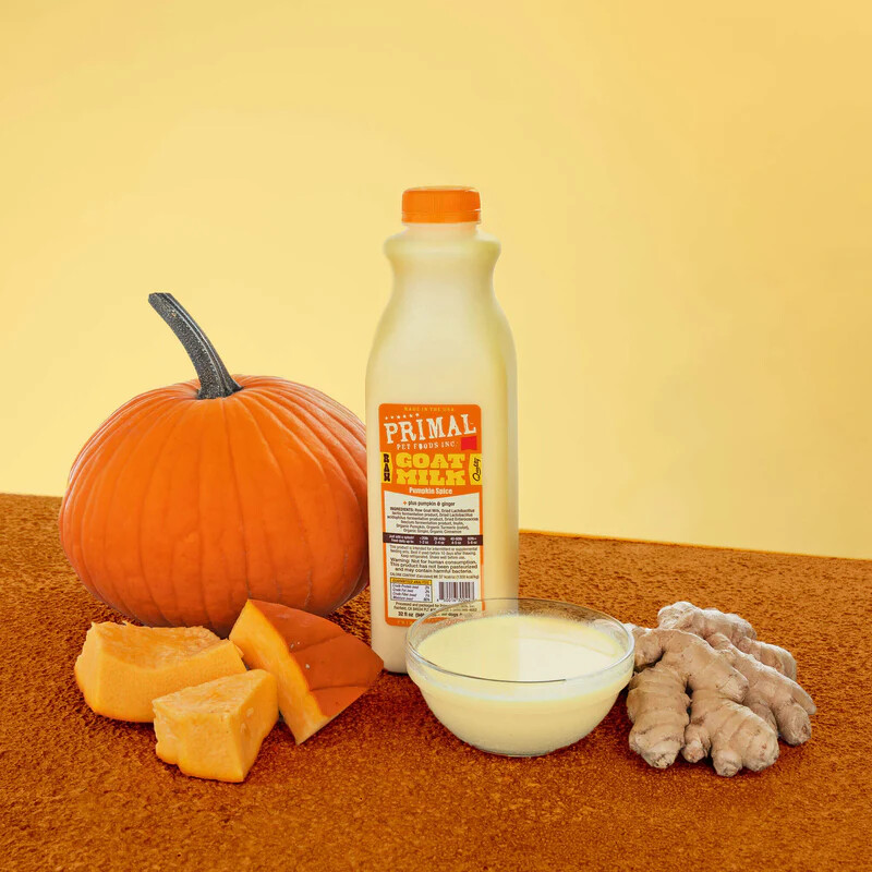 Primal Frozen Raw Frozen Goat Milk Pumpkin Spice Quart 32 oz