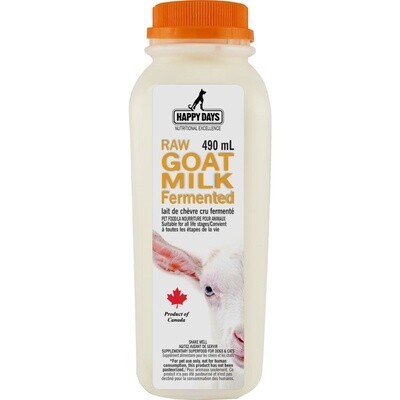 HAPPY DAYS DAIRIES - Frozen - Raw Fermented Goat Milk 490ml