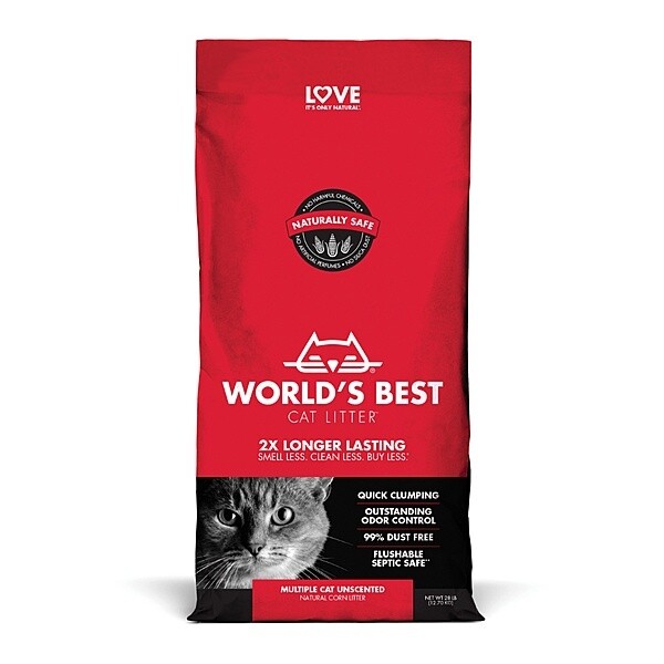 WORLDS BEST - World's Best Multiple Cat Clumping 28LB