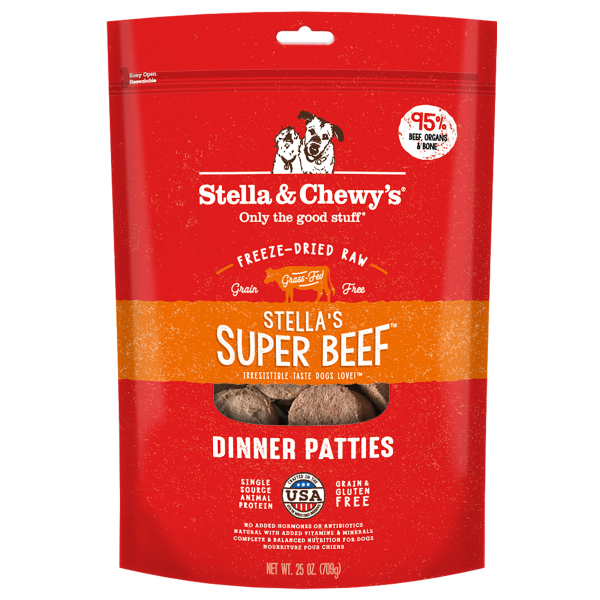 Stella&Chewys Dog FD Stella's Super Beef Patties 25 oz